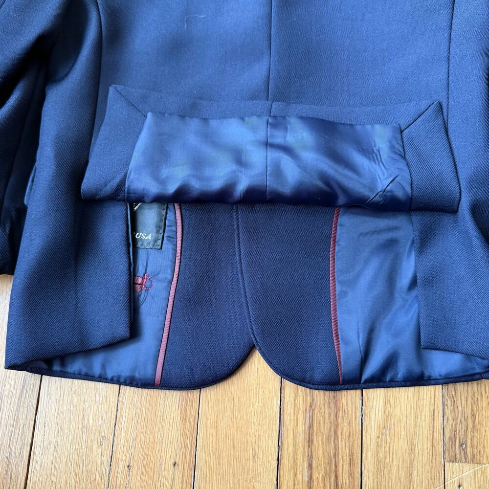 Boys Navy Blue Suit Jacket and Vest Size 3T Formal Easter Special Occasion - Picture 10 of 11